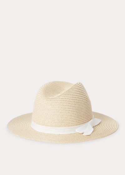 Sombreros Ralph Lauren Mujer Blancos / Creme - Raffia Sun - HILWO7326